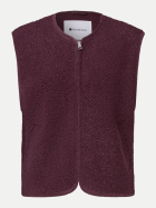 Street One Teddy-Weste mit Cord-Absätzen 17820-rustic rouge bei Robert Ley