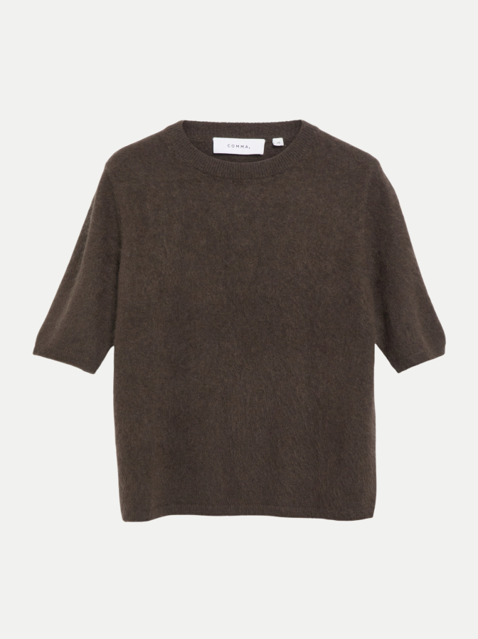 Comma Kurzarm Strickpullover bei Robert Ley