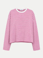 OH APRIL Gestreiftes Langarmshirt 8071-pink stripe bei Robert Ley