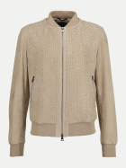 Manzoni 24 Leder-Blouson mit Flechtmuster torto-torto bei Robert Ley