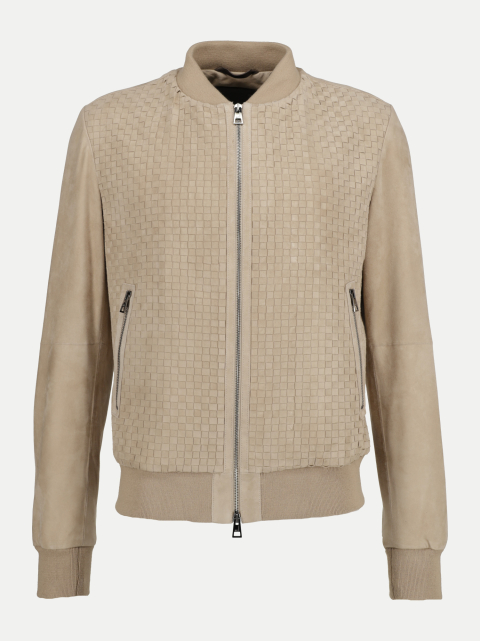 Manzoni 24 Leder-Blouson mit Flechtmuster bei Robert Ley