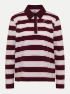 Cecil Langarm Poloshirt mit Knöpfen 37903-red wine bei Robert Ley