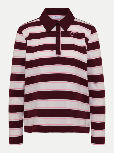 Cecil Langarm Poloshirt mit Knöpfen bei Robert Ley