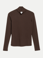 s.Oliver RED LABEL Langarmshirt mit Stehkragen 8944-BROWN bei Robert Ley
