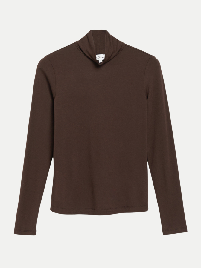 s.Oliver RED LABEL Langarmshirt mit Stehkragen bei Robert Ley