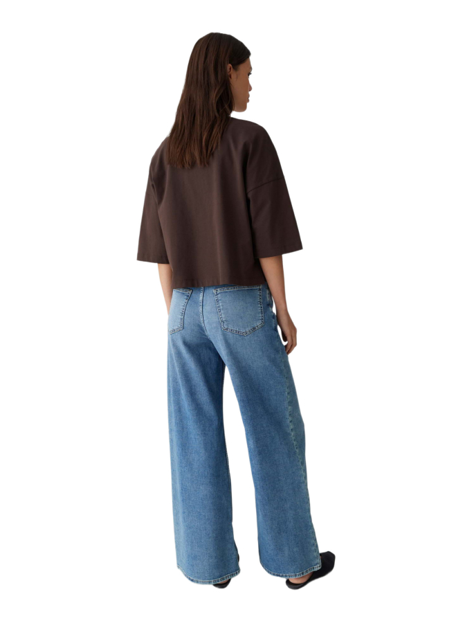 Opus Pants Palazzo Jeans Mari willow mit Powerstretch bei Robert Ley