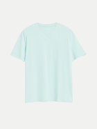 s.Oliver RED LABEL T-Shirt mit Logo-Print 6437-BLUE GREEN bei Robert Ley