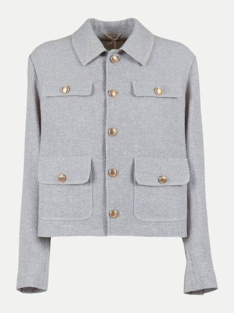 Circolo Kurze Jacke aus Leinen-Mix bei Robert Ley