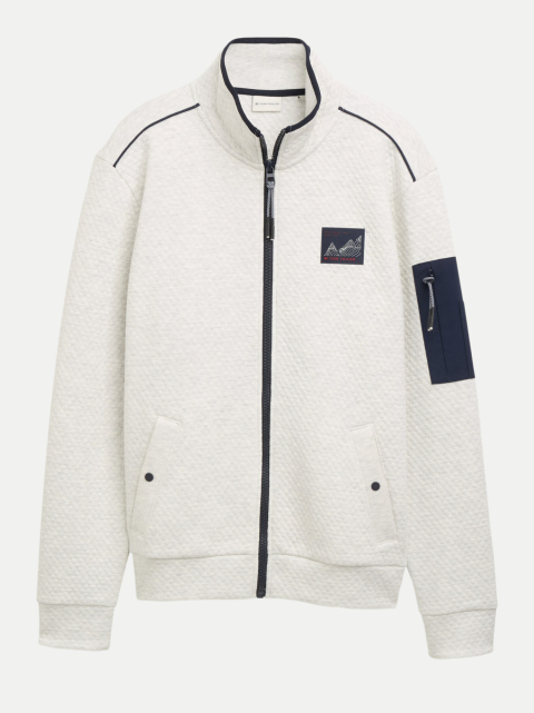 Tom Tailor Casual Strukturierte Sweatshirtjacke bei Robert Ley