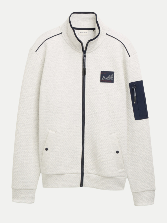 Tom Tailor Casual Strukturierte Sweatshirtjacke bei Robert Ley