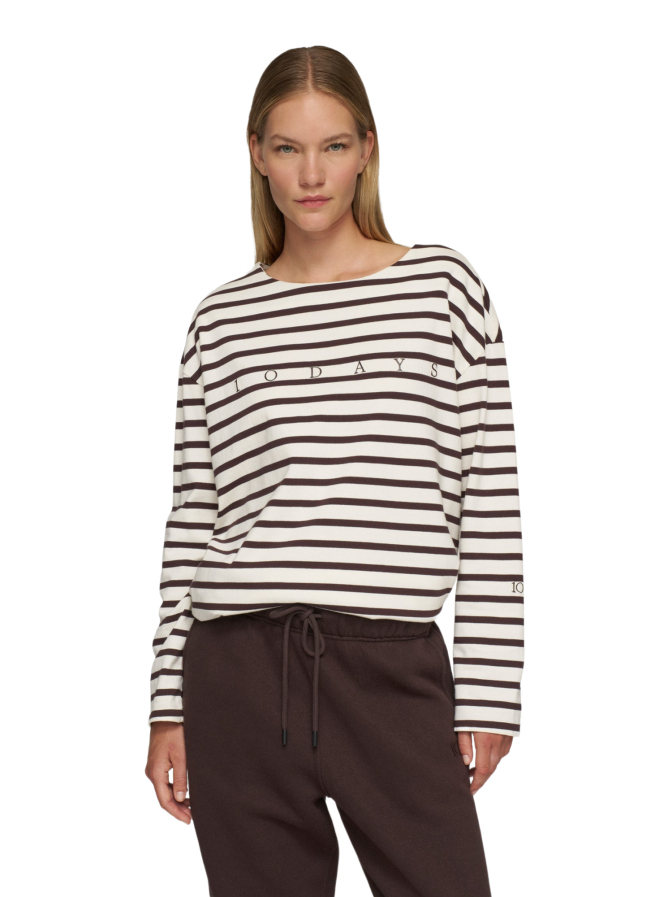 10 Days Oversized Fit Top mit Streifenmuster bei Robert Ley