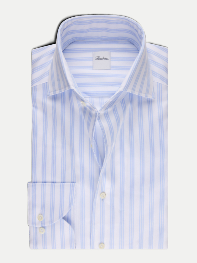 Stenströms Hemd mit Streifen Cotton Twofold bei Robert Ley