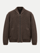 Harris Wharf London Bomberjacke aus Bouclé 451-dk.brown bei Robert Ley