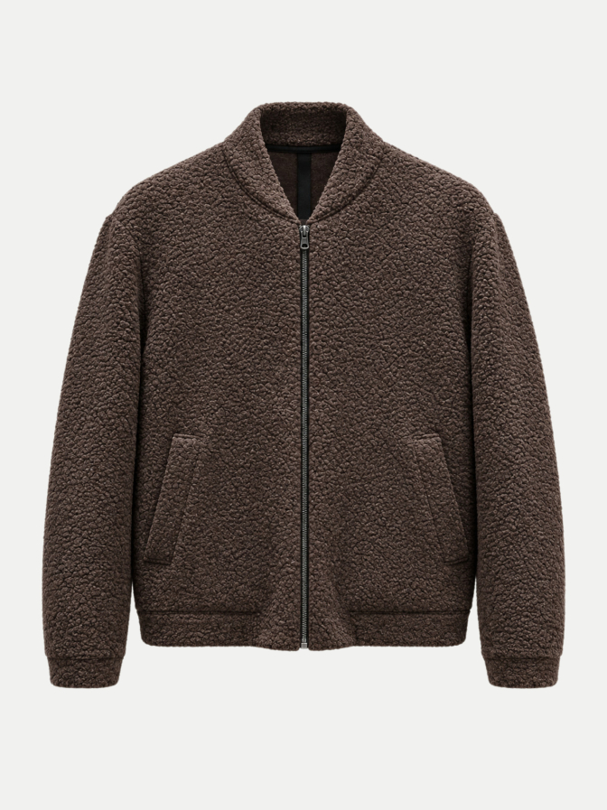Harris Wharf London Bomberjacke aus Bouclé bei Robert Ley