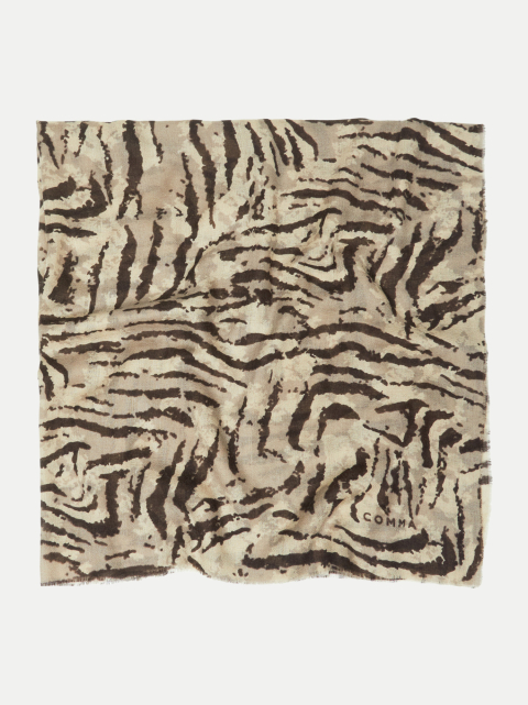 Comma Tuch mit Animal-Print bei Robert Ley