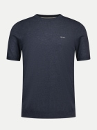 NZA New Zealand Auckland Gestricktes T-Shirt 2629-NAVY MARINE MELANGE bei Robert Ley