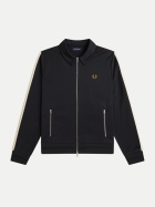 Fred Perry Trainingsjacke mit Kontraststreifen 102-black bei Robert Ley