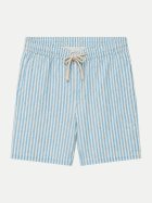 MC2 Saint Barth Regular-Fit Badeshorts aus Leinen v31-stripes bei Robert Ley