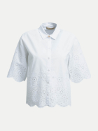 Smith & Soul Bluse mit Lochstickerei 100-WHITE bei Robert Ley