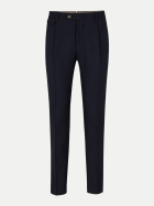 Windsor Men Shaped-Fit Bundfaltenhose Silvi 410-Navy 410 bei Robert Ley