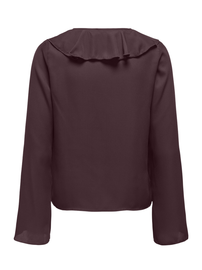 Only Bluse ONLVINNI mit Rüschenkragen bei Robert Ley
