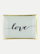 Giftcompany Glasteller Love Plates M 10x1x14cm weiss Love bei Robert Ley