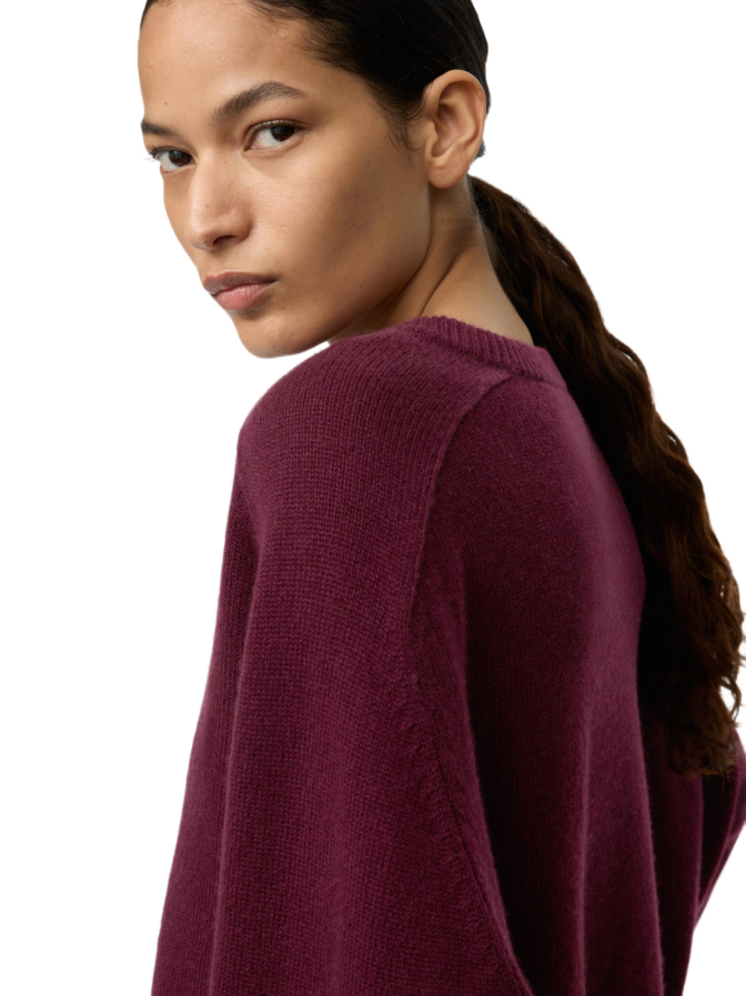 Soft Goat Oversized Kaschmirpullover Boyfriend Crewneck bei Robert Ley