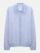 Dorothee Schumacher Cardigan mit Polokragen 667-violet bei Robert Ley