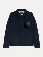 ARMA Overshirt Navid aus Wolle night/-beige melange bei Robert Ley