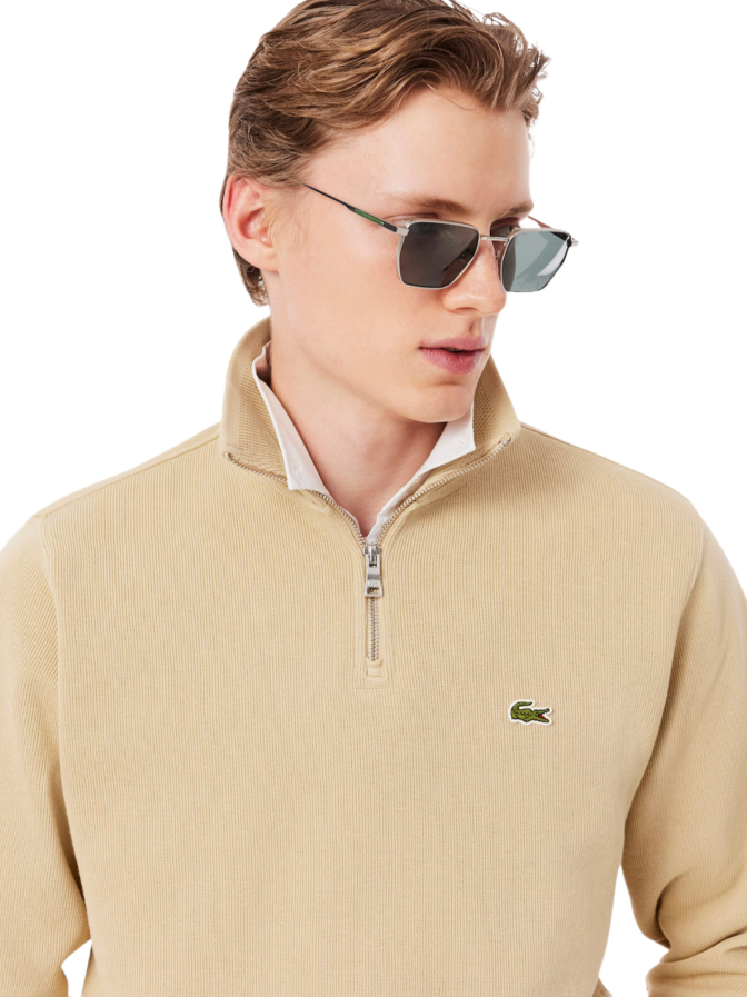 Lacoste Sweatshirt mit Troyer-Kragen bei Robert Ley