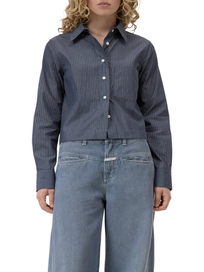 Closed Popeline-Bluse Cropped bei Robert Ley