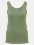 Cecil Basic Top Linda 17764-deep matcha green bei Robert Ley